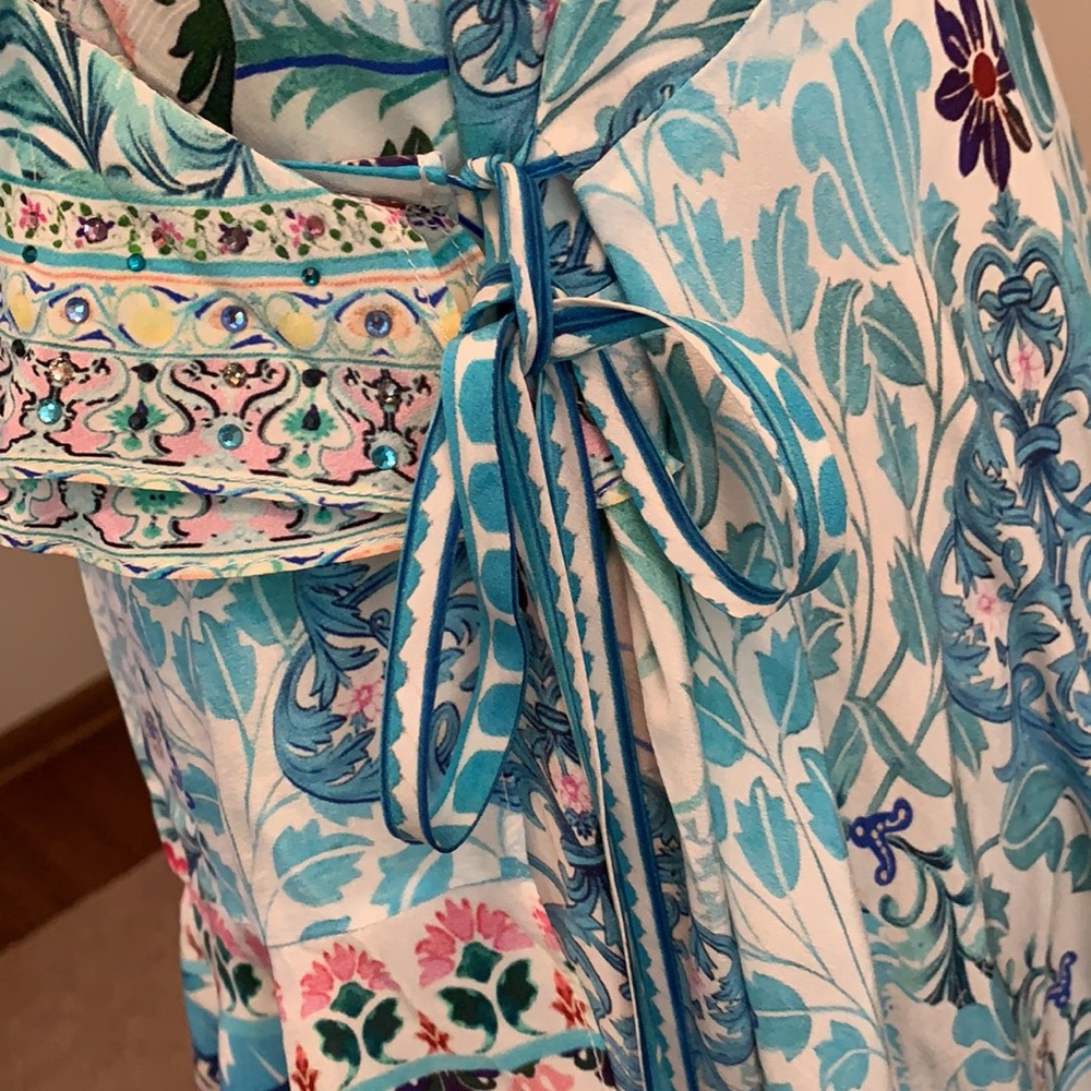 Camilla Blue and White Maxi Dress - Picture 5 of 14